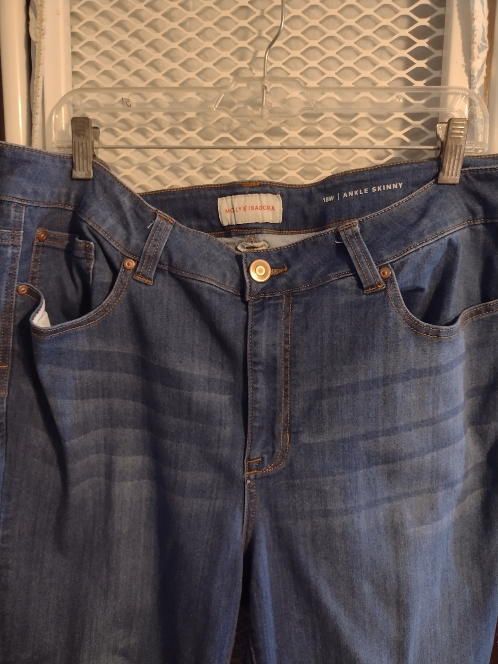 Molly & Isadora Dark Blue Denim Ankle Skinny Jeans